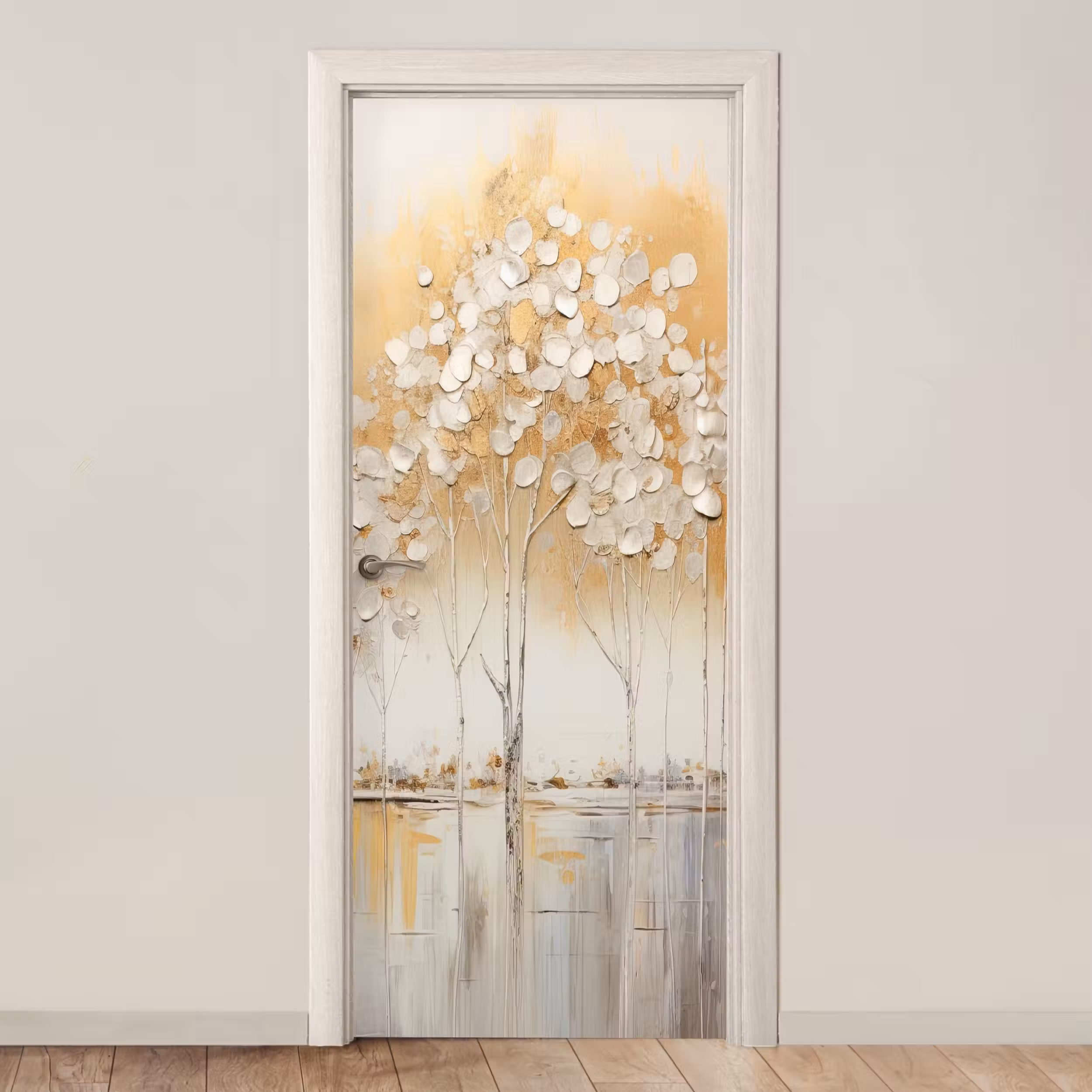 Deursticker - Bomen - Kunst - Acryl - Natuur