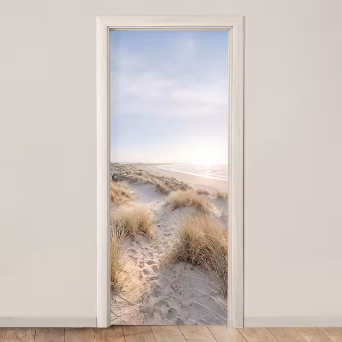Deursticker - Duinen - Strand - Beige