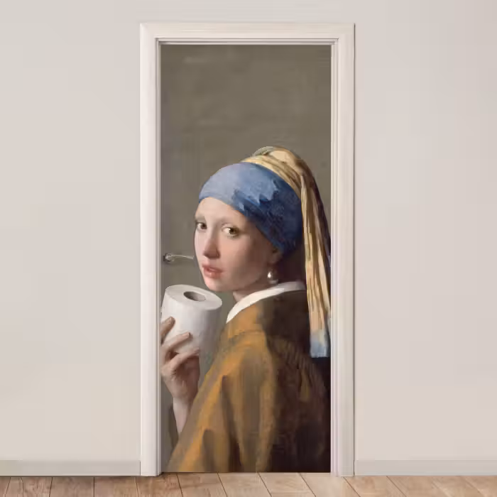 Deursticker - Klassiek - Humor - Kleurrijk
