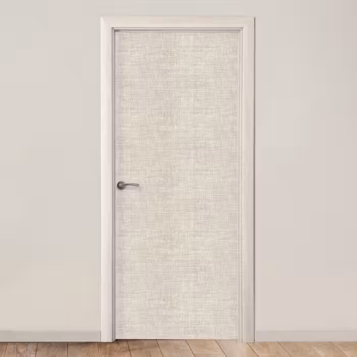 Deursticker - Linnen Textuur Beige