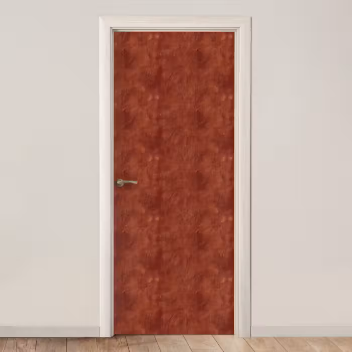 Deursticker - Terracotta Verfstreken Textuur