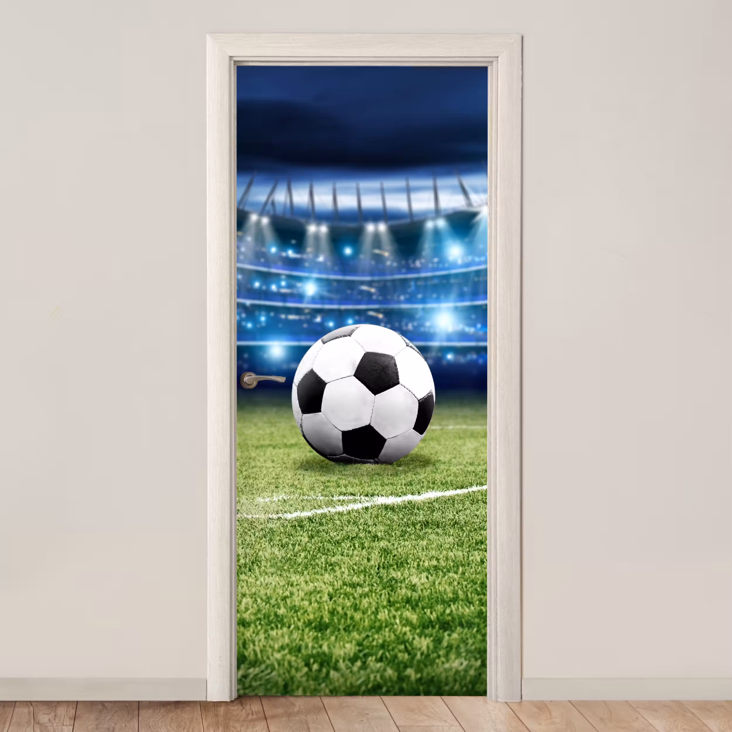 Deursticker - Voetbal - Stadion - Bal - Jongens