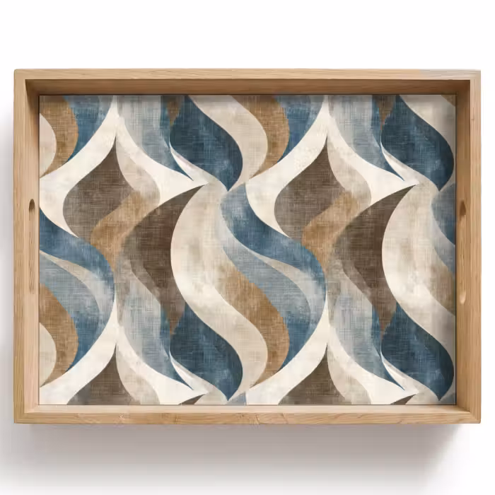 Dienblad - Abstract - Golven - Kleurrijk