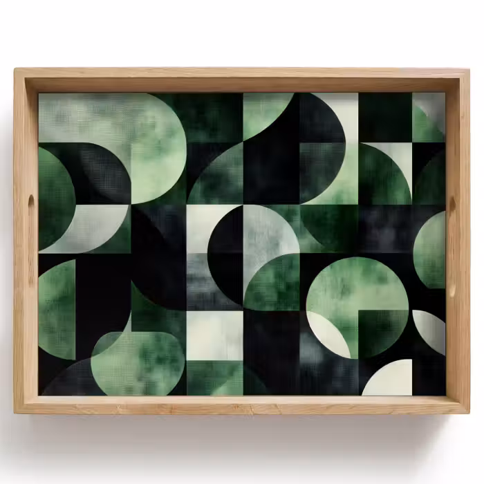 Dienblad - Abstract - Groen - Vormen