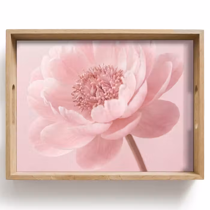 Dienblad - Bloem - Pioenroos - Roze