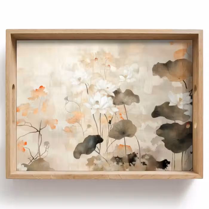 Dienblad - Bloemen - Japandi - Wabi sabi