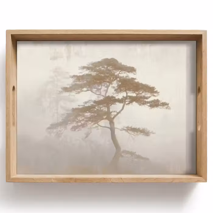 Dienblad - Boom - Oosterse stijl - Landschap