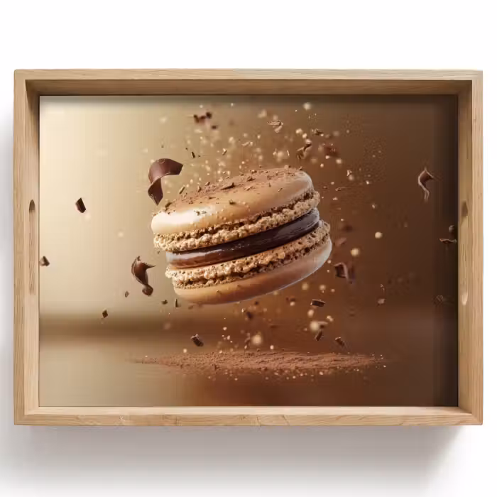 Dienblad - Chocolade - Macarons - Eten - Snoep