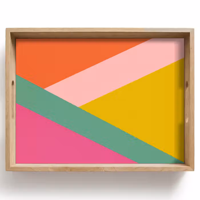 Dienblad - Driehoeken - Kleurrijk - Abstract
