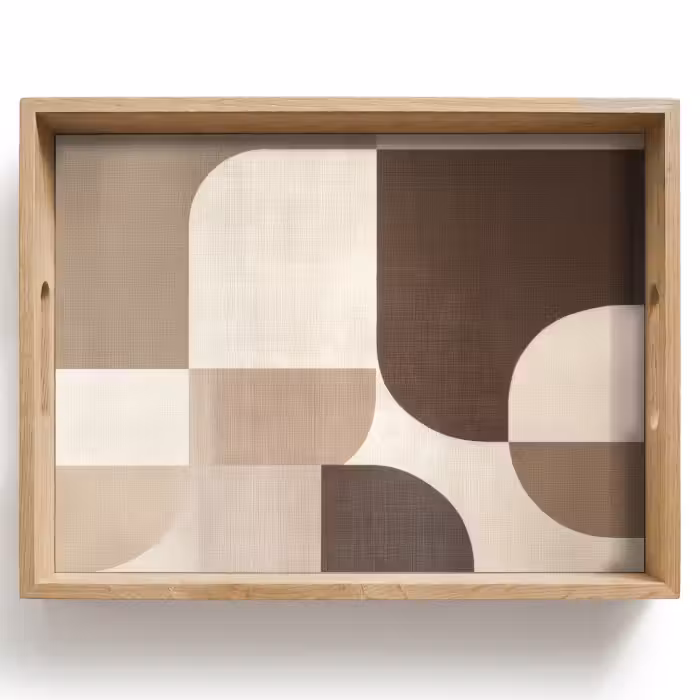 Dienblad - Geometrisch - Geweven structuur - Modern