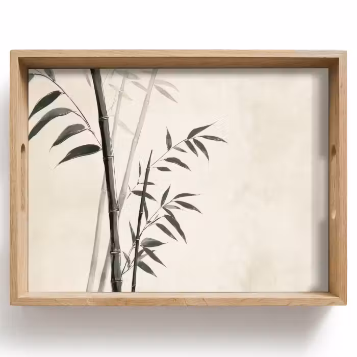 Dienblad - Japandi - Bamboe - Beige