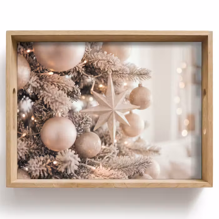 Dienblad - Kerstboom - Goud - Kerst