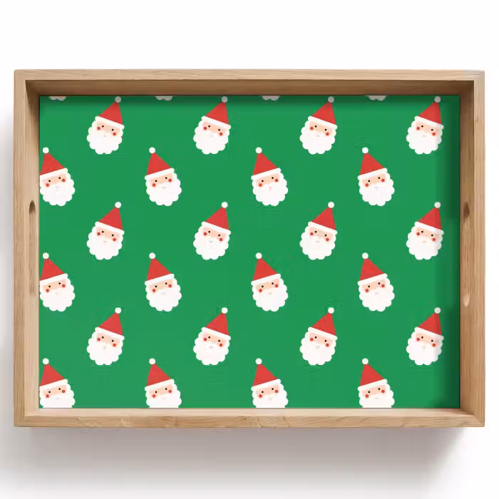 Dienblad - Kerstman - Kerst - Neon - Groen