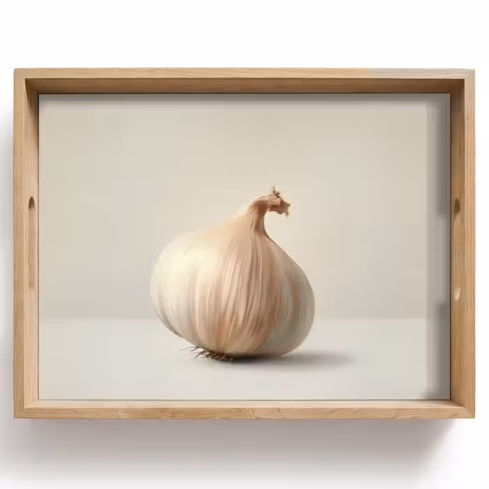 Dienblad - Knoflook - Natuurlijk - Beige