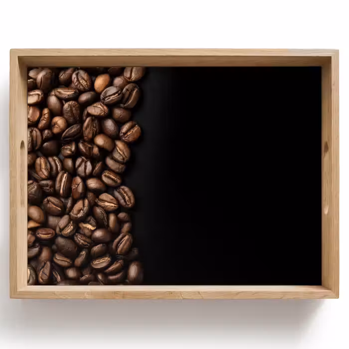 Dienblad - Koffiebonen - Zwart - Eenvoudig