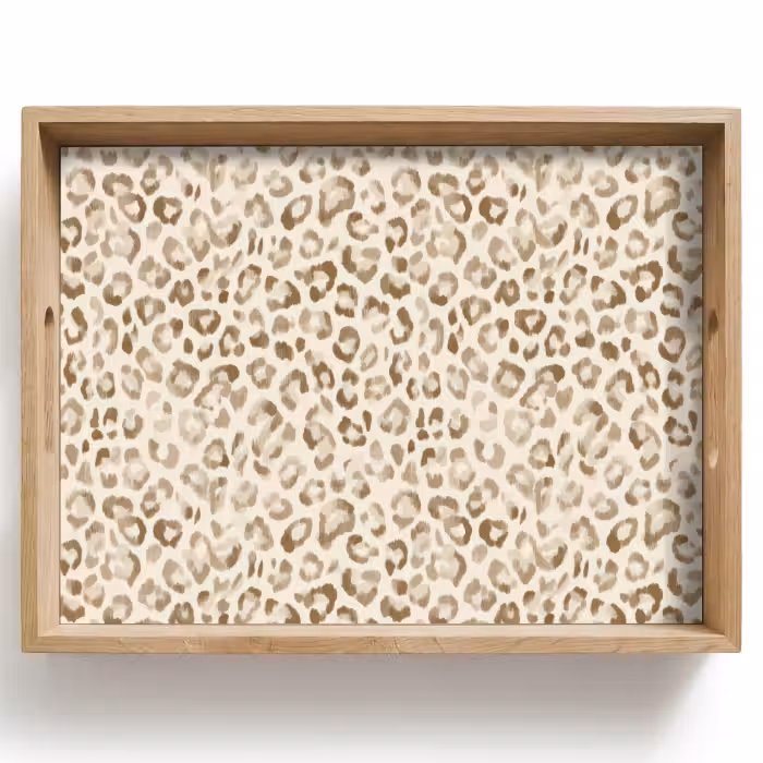 Dienblad - Luipaard - Klassiek - Beige