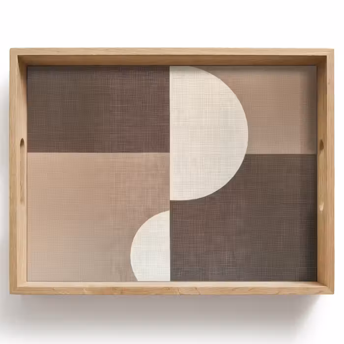 Dienblad - Raster - Halve cirkels - Contrast