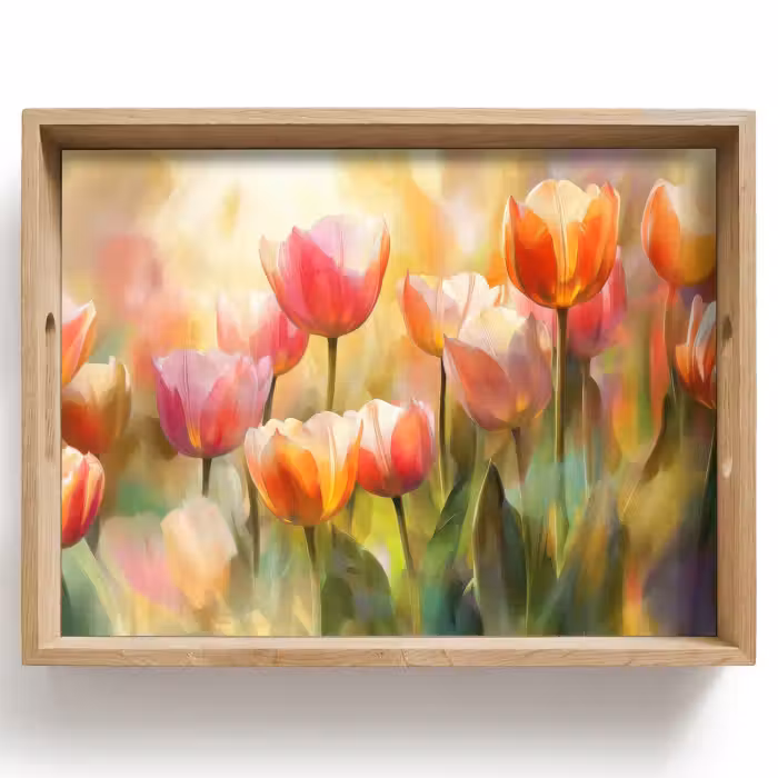 Dienblad - Tulpen - Sprookjesachtig - Kleurrijk