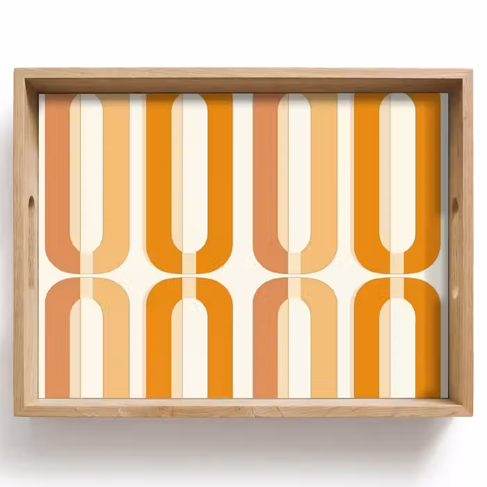 Dienblad - U-vorm - Retro - Oranje
