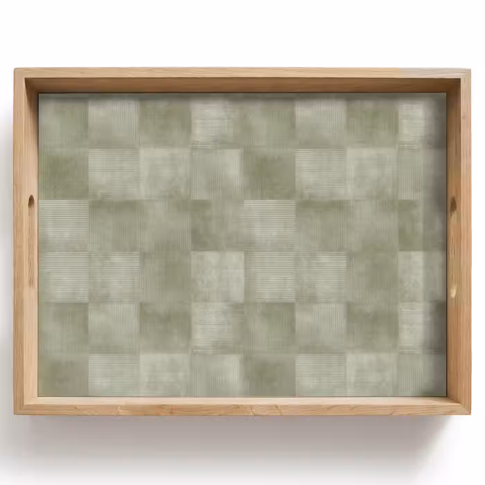 Dienblad - Vlakken - Rustiek - Groen