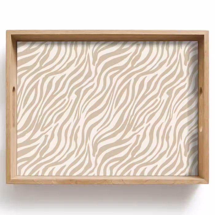 Dienblad - Zebra - Patroon - Beige