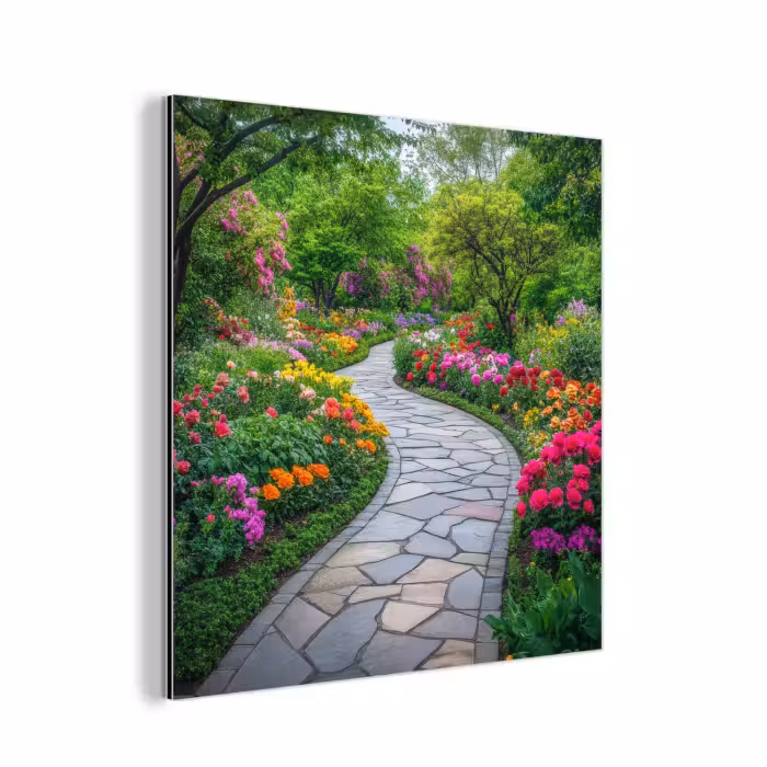 Aluminium schilderij - Park - Bloemen - Tuin