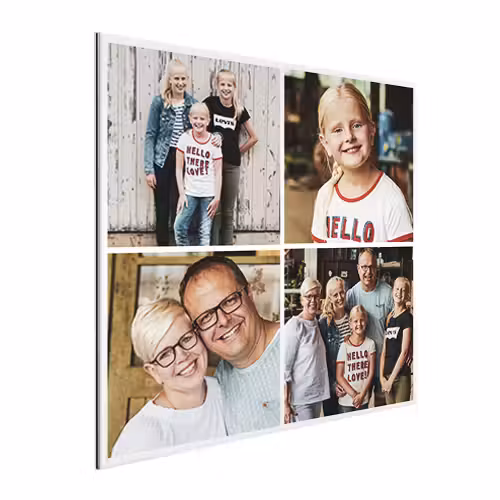 Fotocollage op aluminium