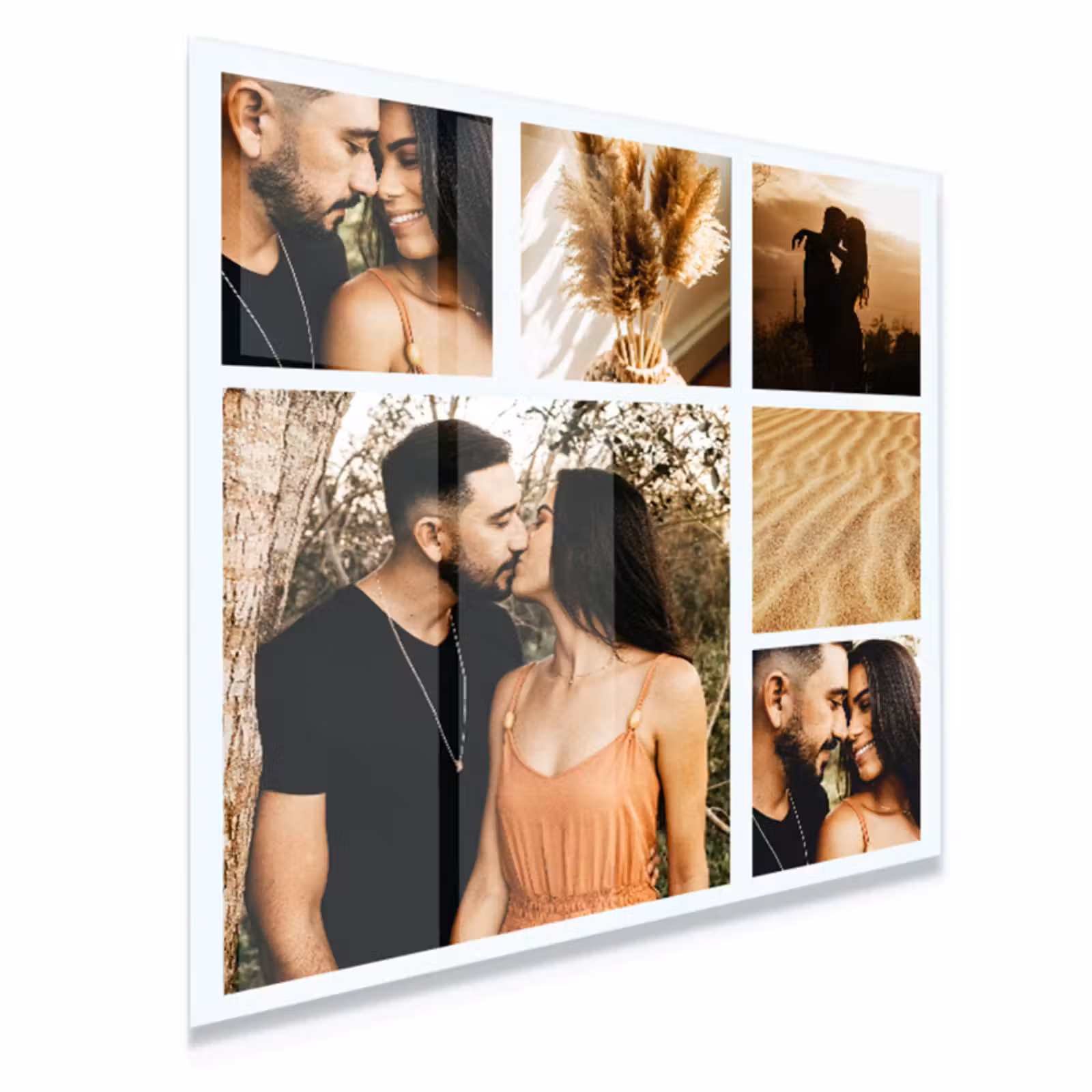 Fotocollage op glas
