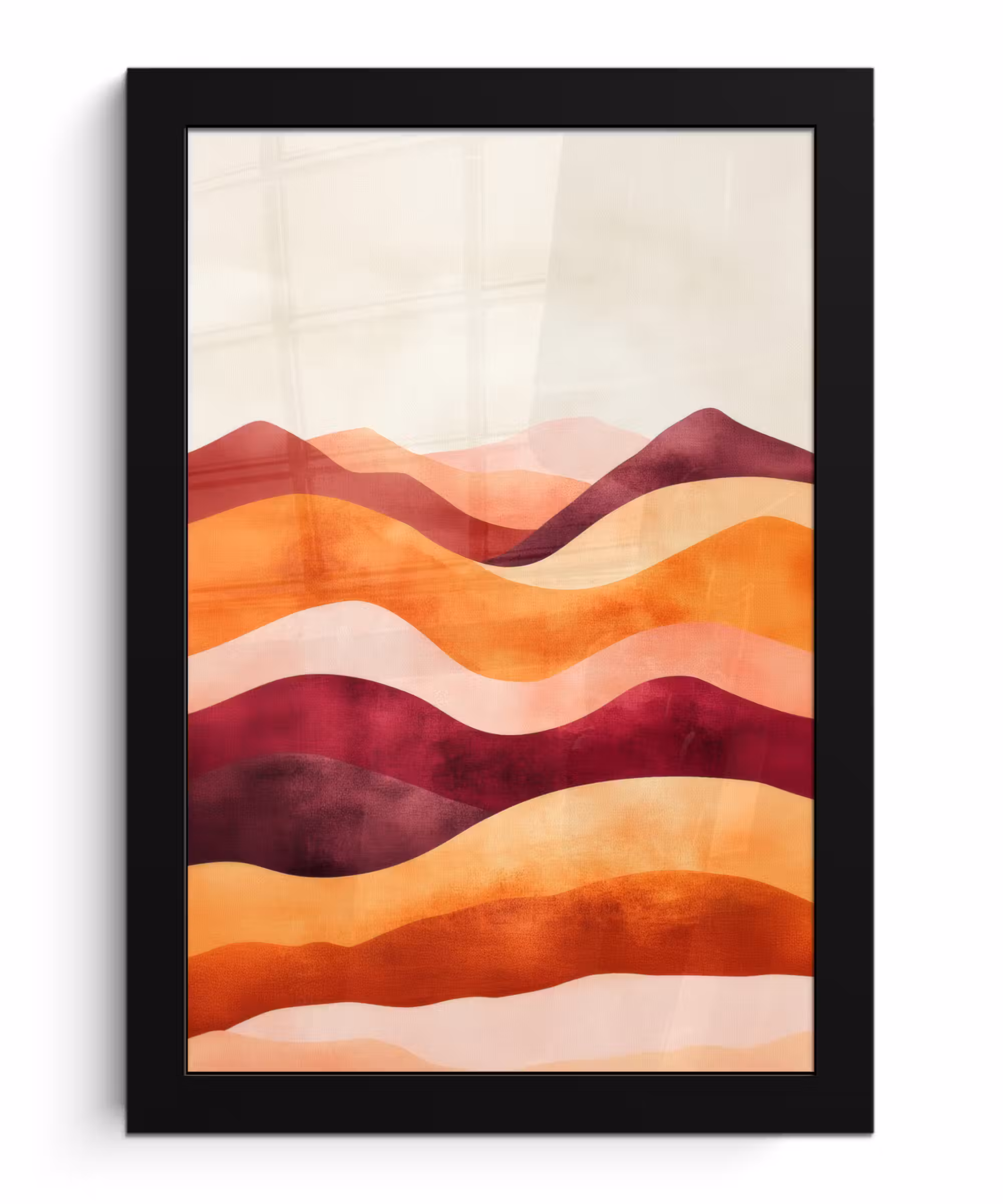 Poster met lijst - Abstract - Landschap - Golven