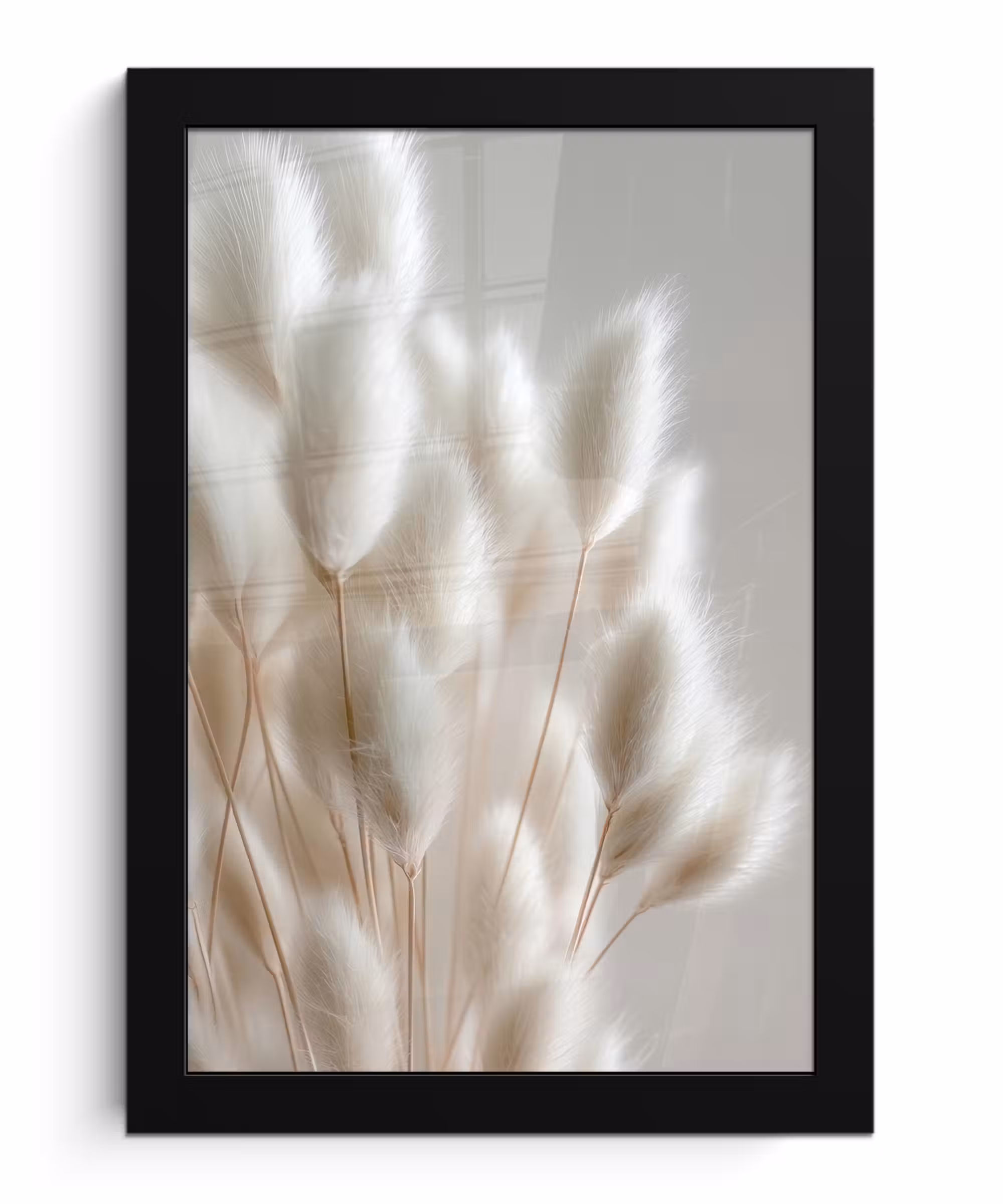 Poster met lijst - Pluimen - Beige - Minimalistisch