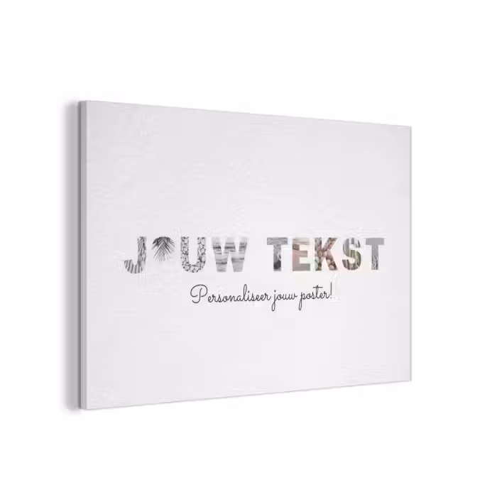 Akoestisch schilderij - Jouw Tekst - Lettercollage