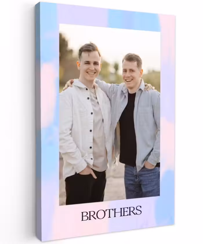 Gepersonaliseerd buiten canvas - Brothers