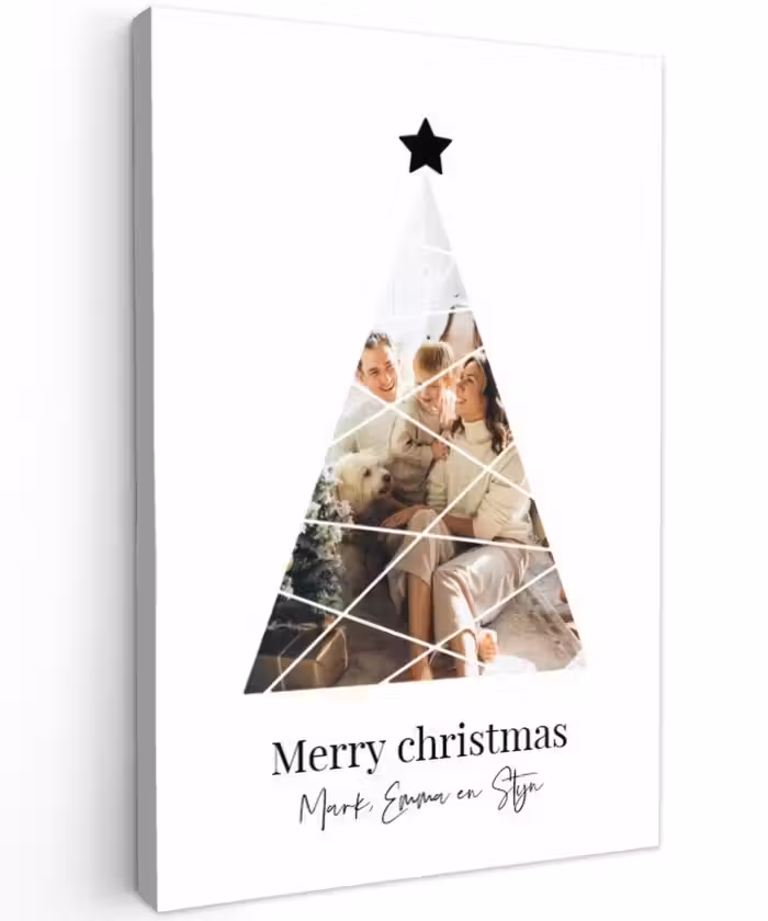 Gepersonaliseerd buiten canvas - Christmas - Collage