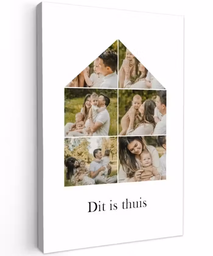 Gepersonaliseerd buiten canvas - Dit Is Thuis - Collage