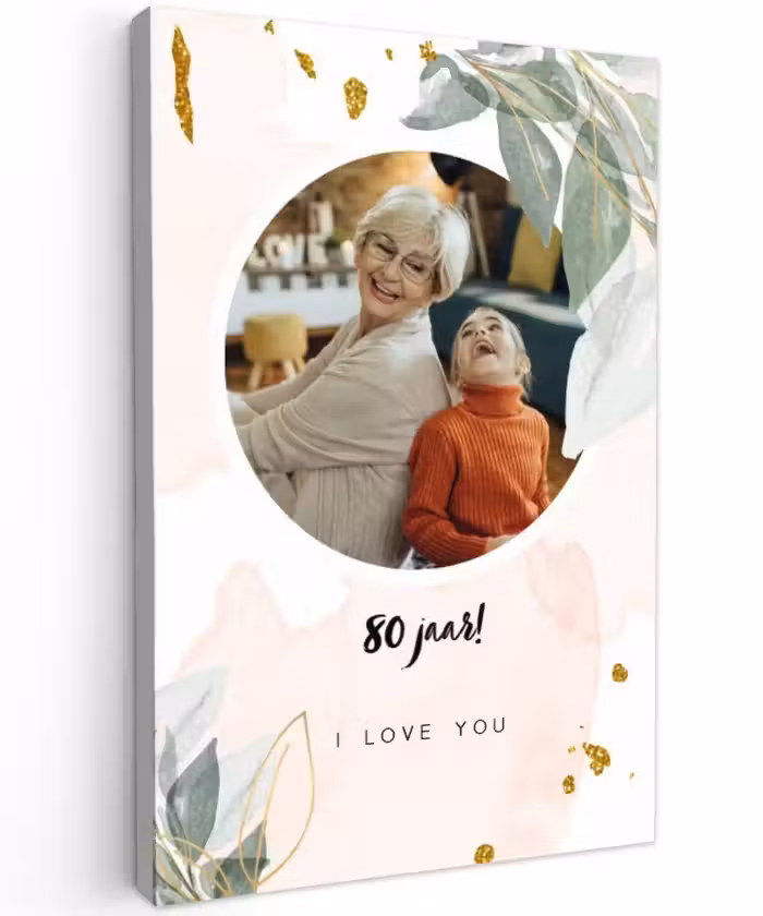Gepersonaliseerd buiten canvas - Jubileum - Verjaardag