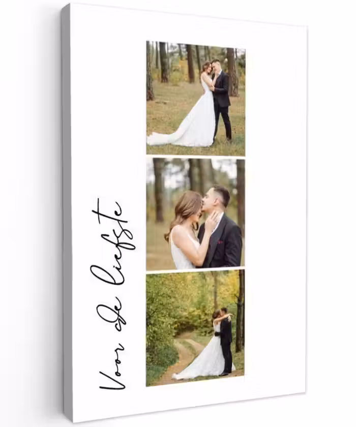 Gepersonaliseerd buiten canvas - Voor De Liefste - Collage
