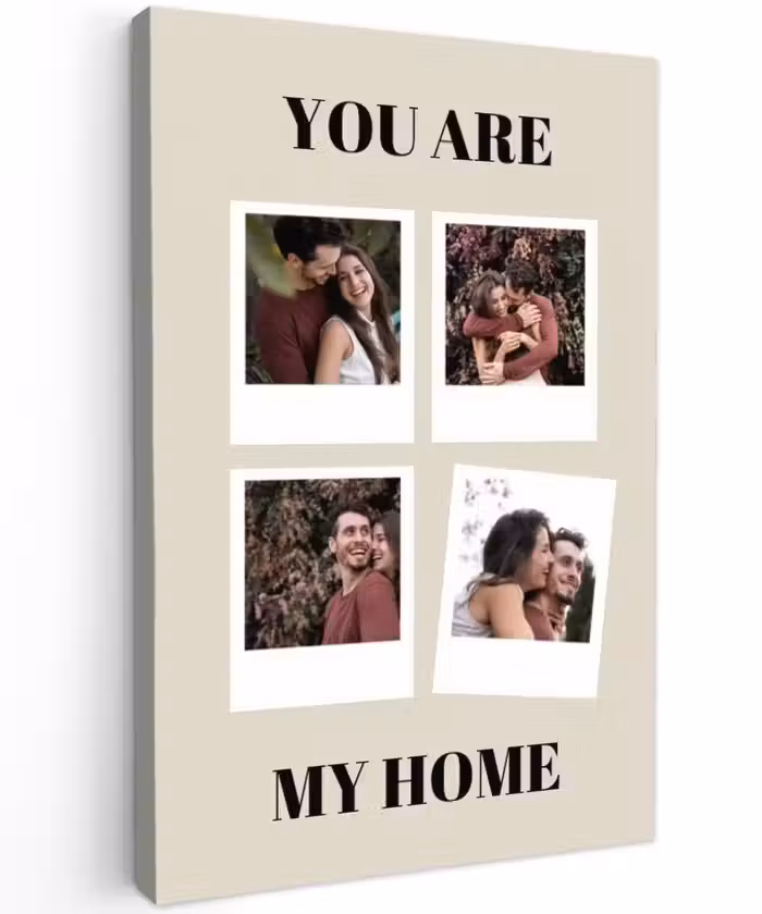 Gepersonaliseerd buiten canvas - You Are My Home - Collage