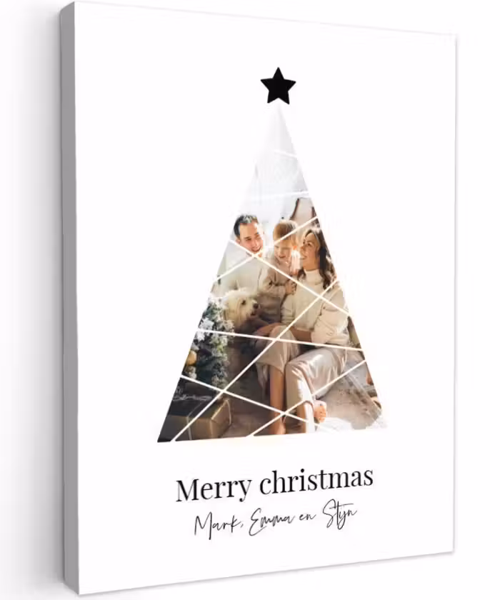 Gepersonaliseerd canvas schilderij - Christmas - Collage