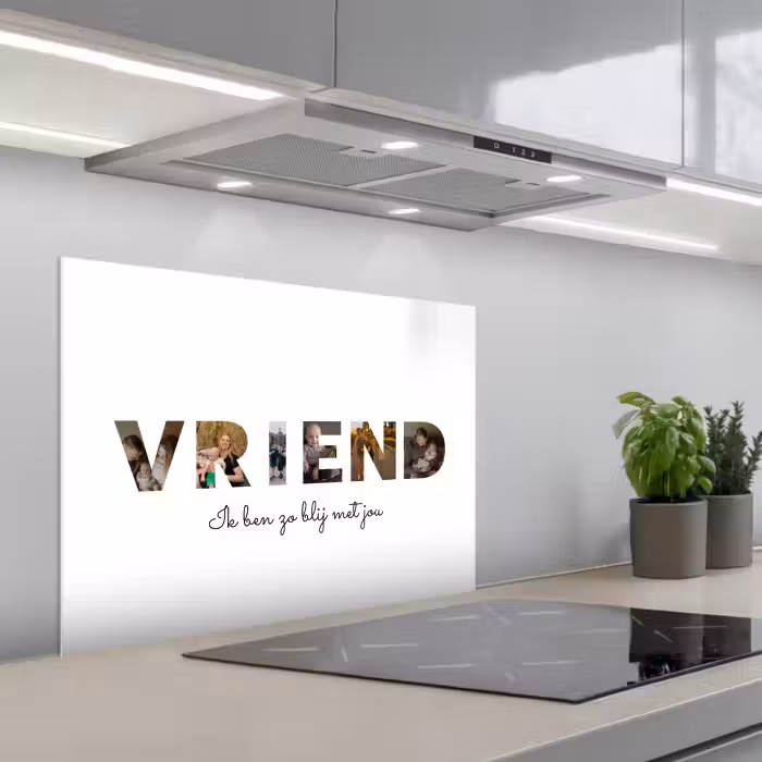 Gepersonaliseerd spatscherm - Vriend - Lettercollage