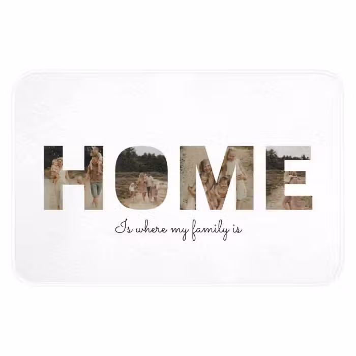 Gepersonaliseerde badmat - Home - Lettercollage