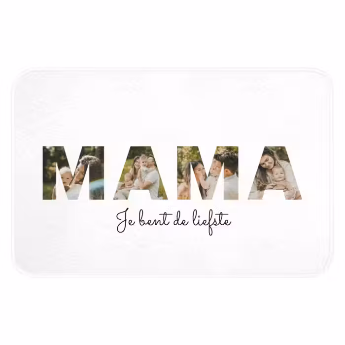 Gepersonaliseerde badmat - Mama - Lettercollage