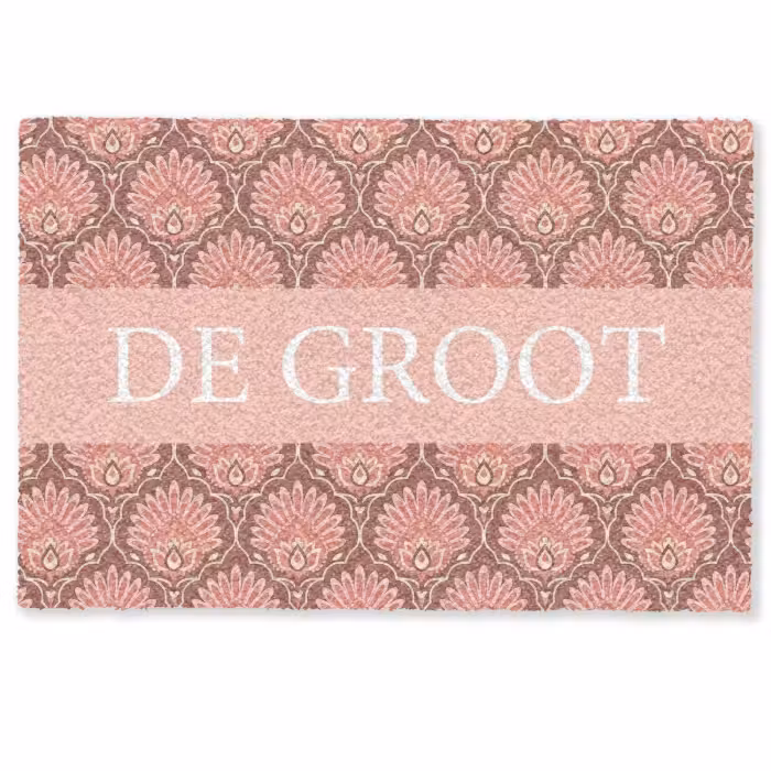 Gepersonaliseerde deurmat - Familie - In - Patroon - Bloem