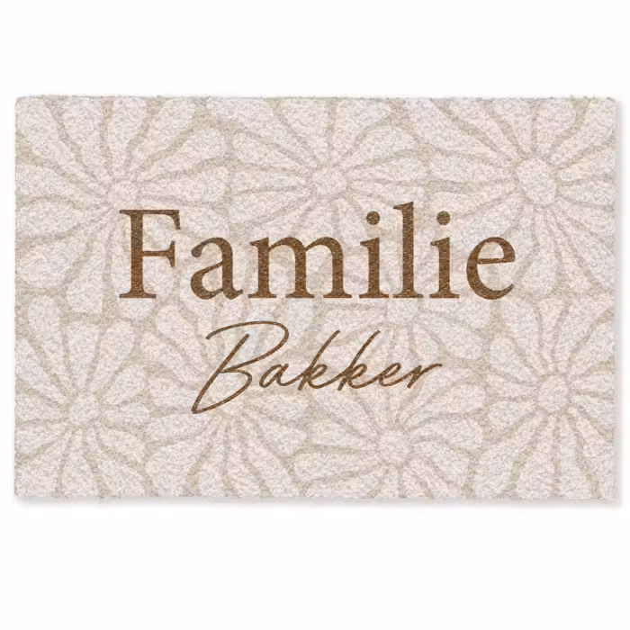 Gepersonaliseerde deurmat - Familie
