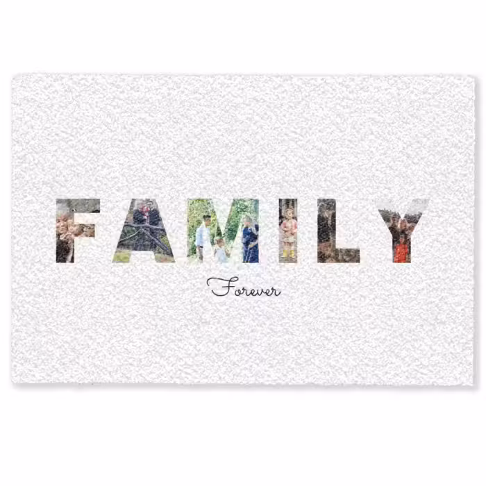 Gepersonaliseerde deurmat - Family - Lettercollage