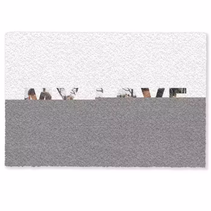 Gepersonaliseerde deurmat - My Love - Lettercollage