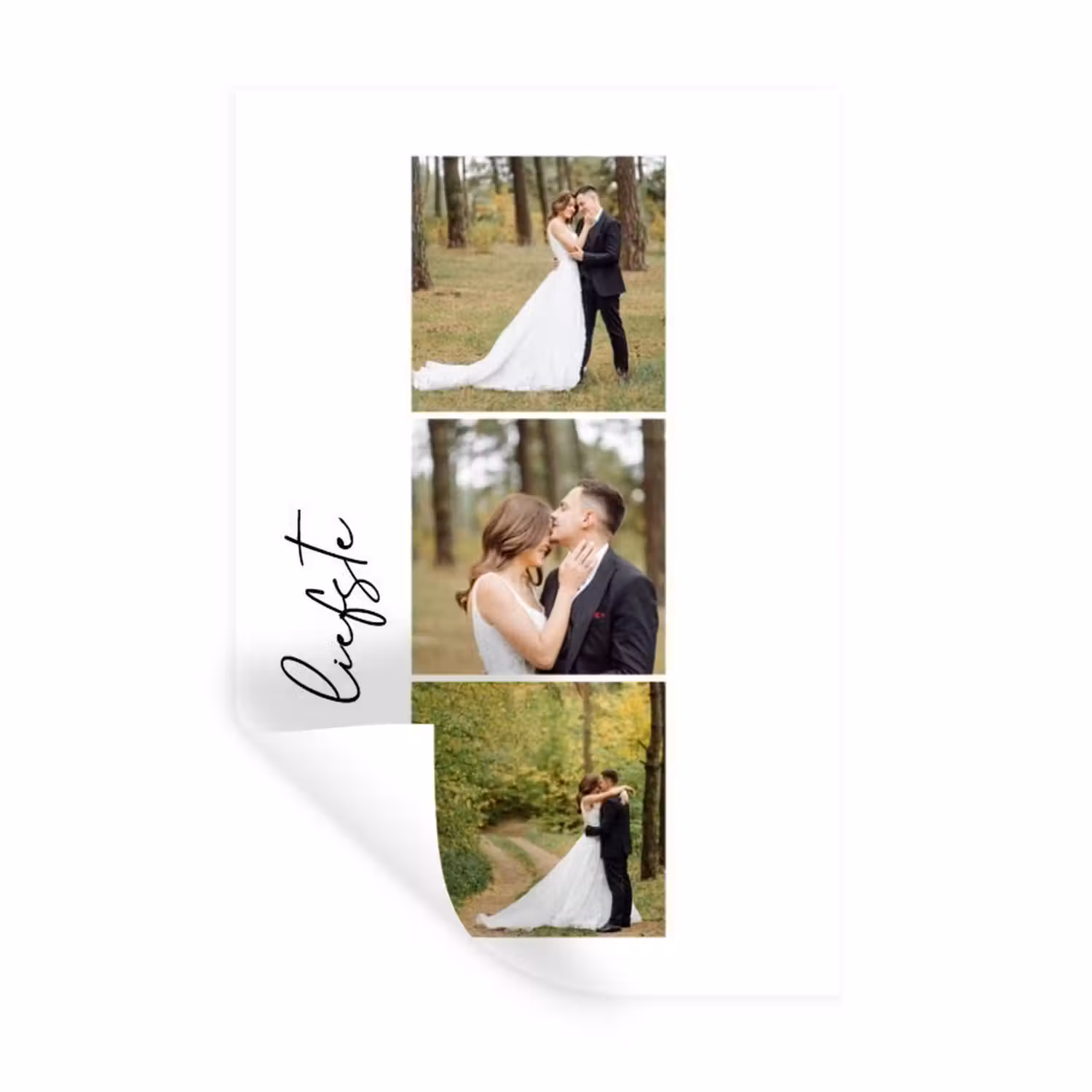 Gepersonaliseerde muursticker - Voor De Liefste - Collage