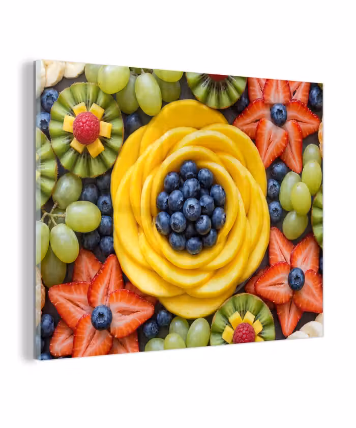 Glas schilderij - Fruit - Arrangement - Gezond - Kleurrijk - Eten