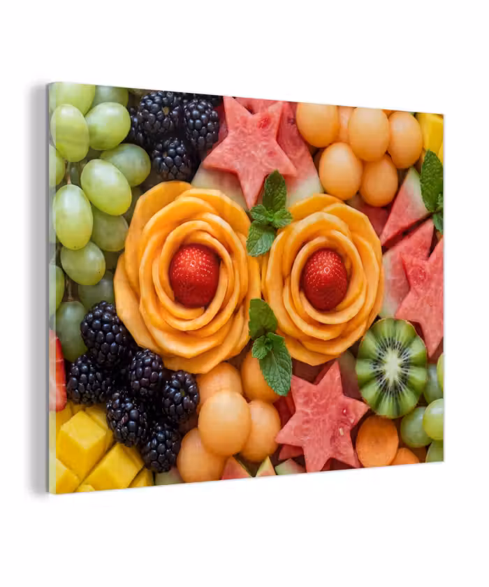 Glas schilderij - Fruit - Variatie - Kleurrijk - Vers - Eten