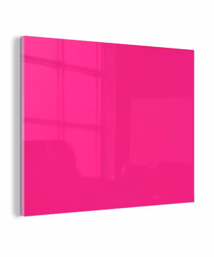 Glas schilderij - Hot - Fuchsia - Roze