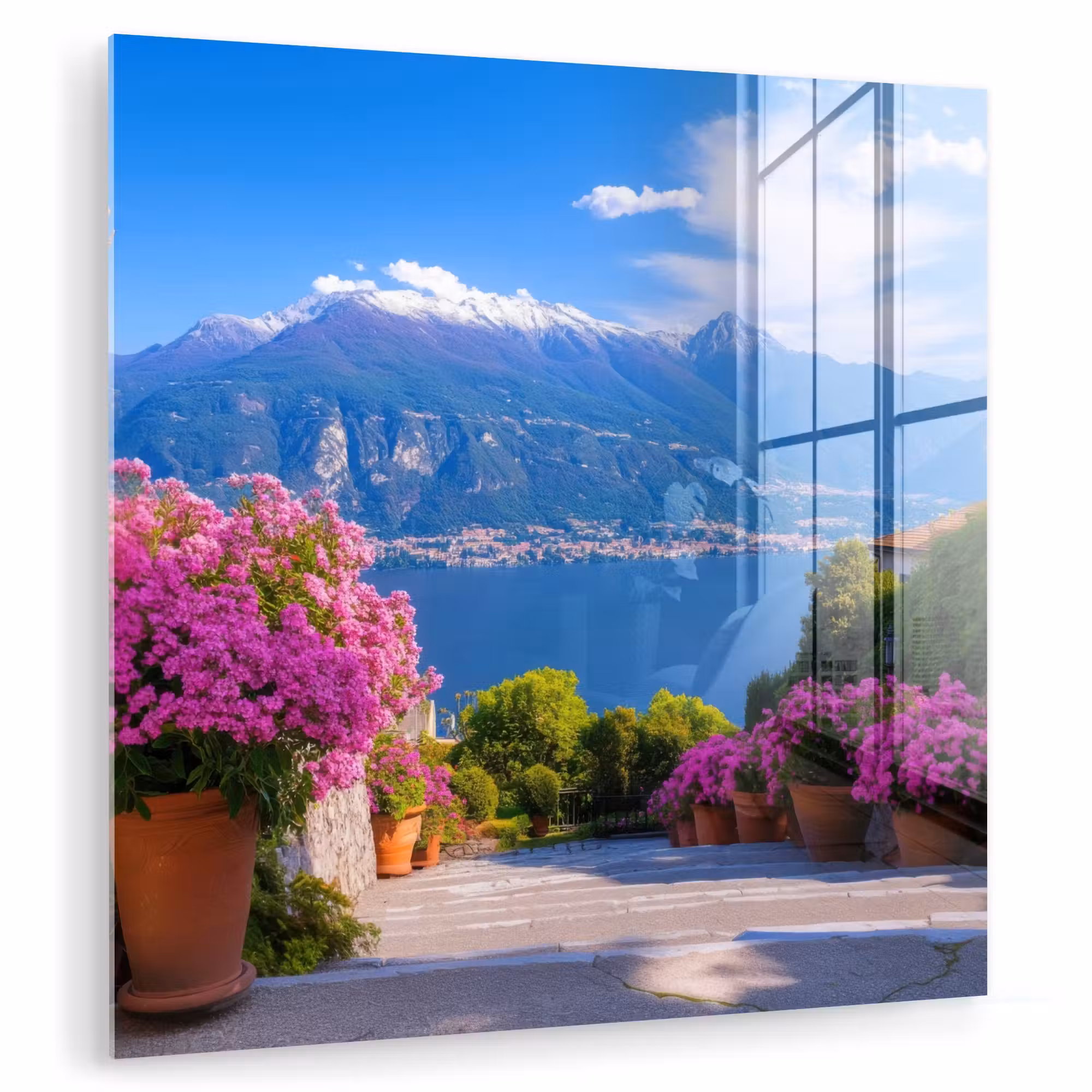 Glas schilderij - Lake Como - Italië - Landschap